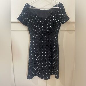 Black Halo Classic Black Polka Dot Dress Similar to Jackie O Dress